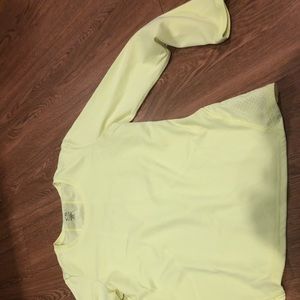Yellow drifit long sleeve